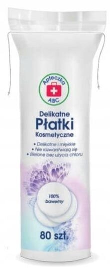 

Аптечка, Подушечки косметические Gentle, 80 шт. Abc, Abc Apteczka