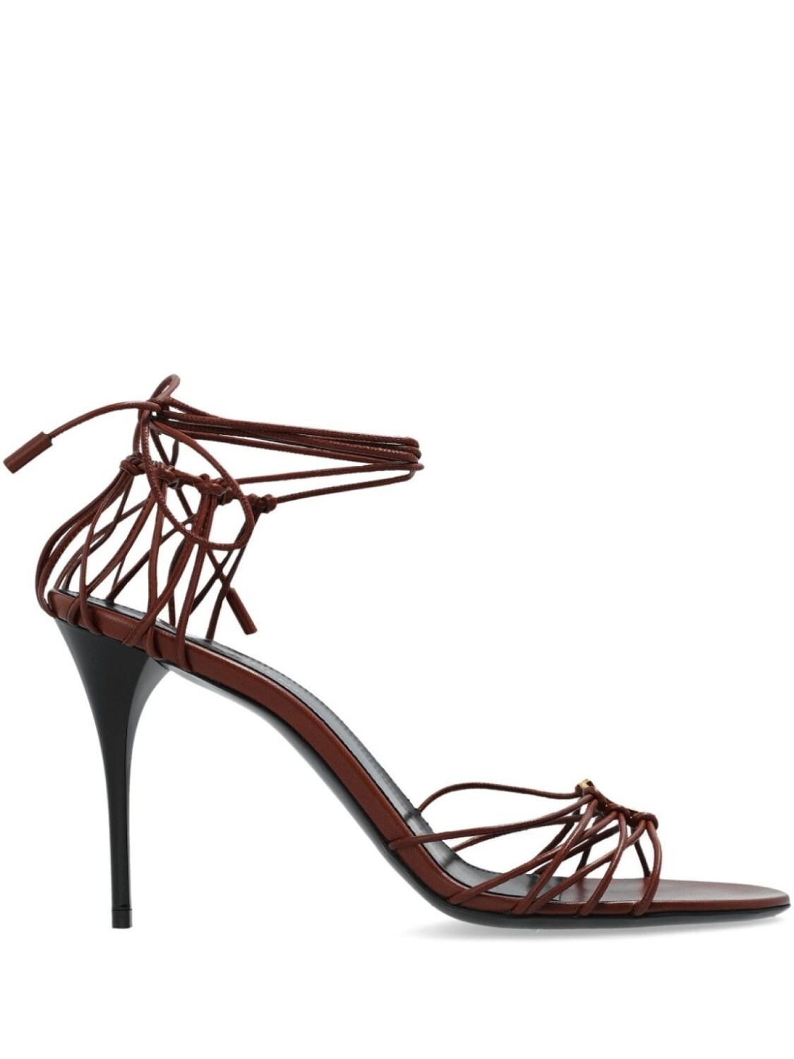 

Кожаные Босоножки Babylone 90мм Saint Laurent, красный