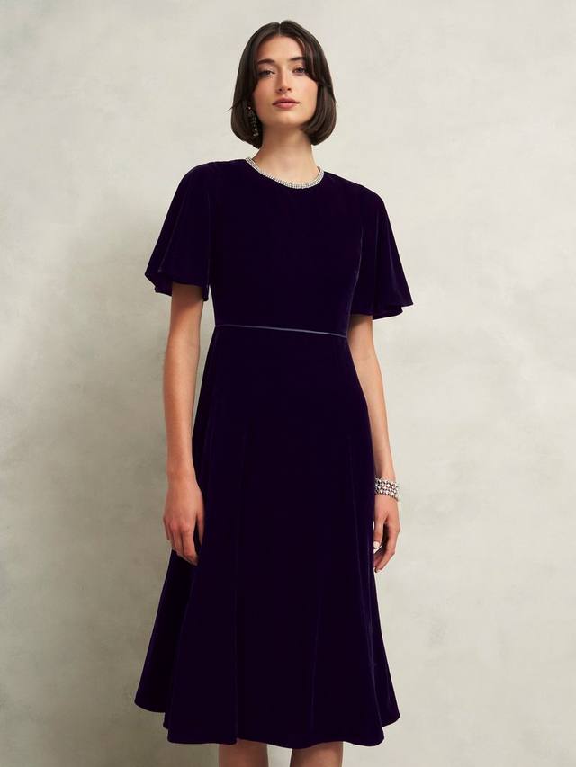 

Платье миди catalina Hobbs, цвет Midnight Navy
