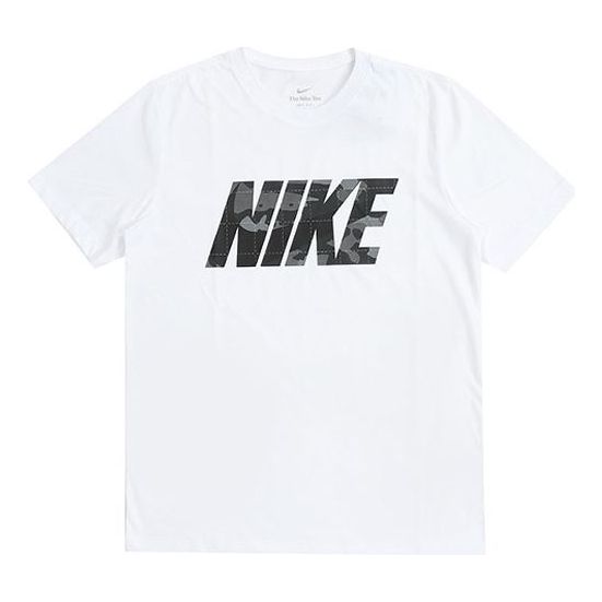 

Футболка Men's Nike Logo Printing Training Short Sleeve White T-Shirt DM5670-100
