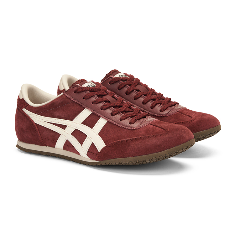 Onitsuka Tiger Мачу Рейсер устойчивые к истиранию лоу-топы повседневные унисекс бордовые, цвет Burgundy — фото 3
