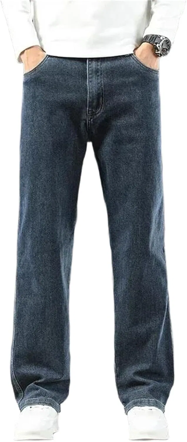 Джинсы свободные прямые Blue Gray9