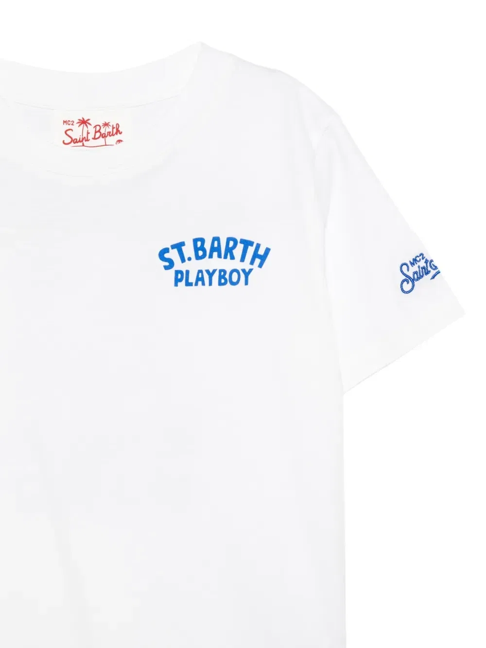 Футболка с принтом MC2 Saint Barth Kids, белый — фото 3