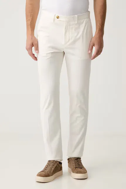 Брюки из лиоцелла прямые NEW YORK Tommy Hilfiger, бежевый