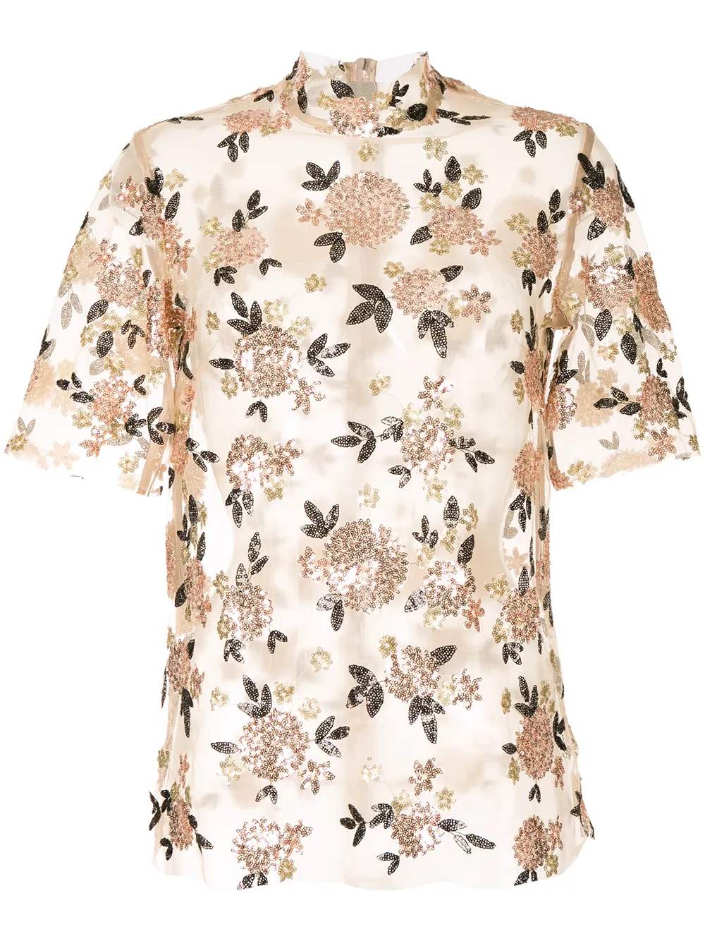 

Прозрачный топ Macgraw, нейтральный