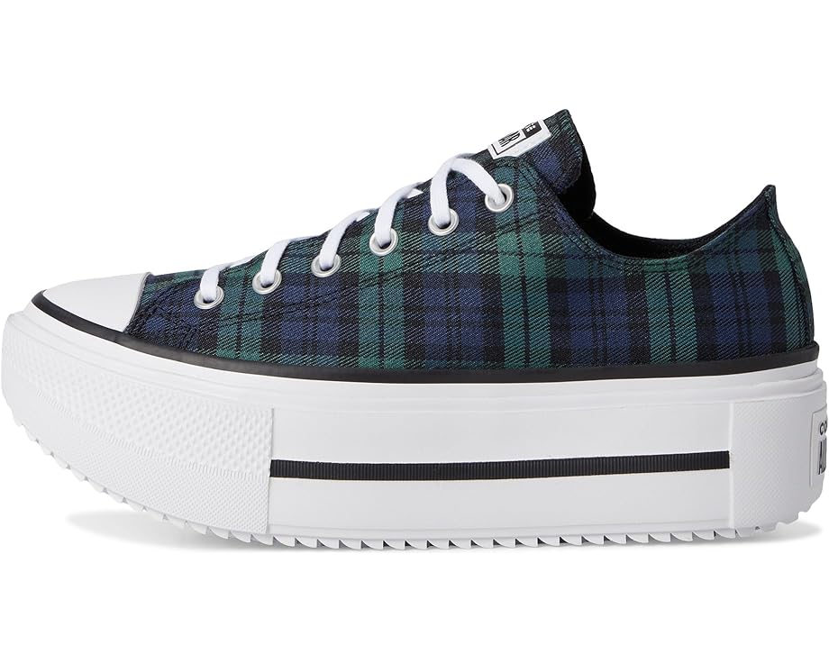 Кеды Converse Chuck Taylor All Star Lift Double Stack Platform Plaid, цвет Navy/Black/Branch Out — фото 4