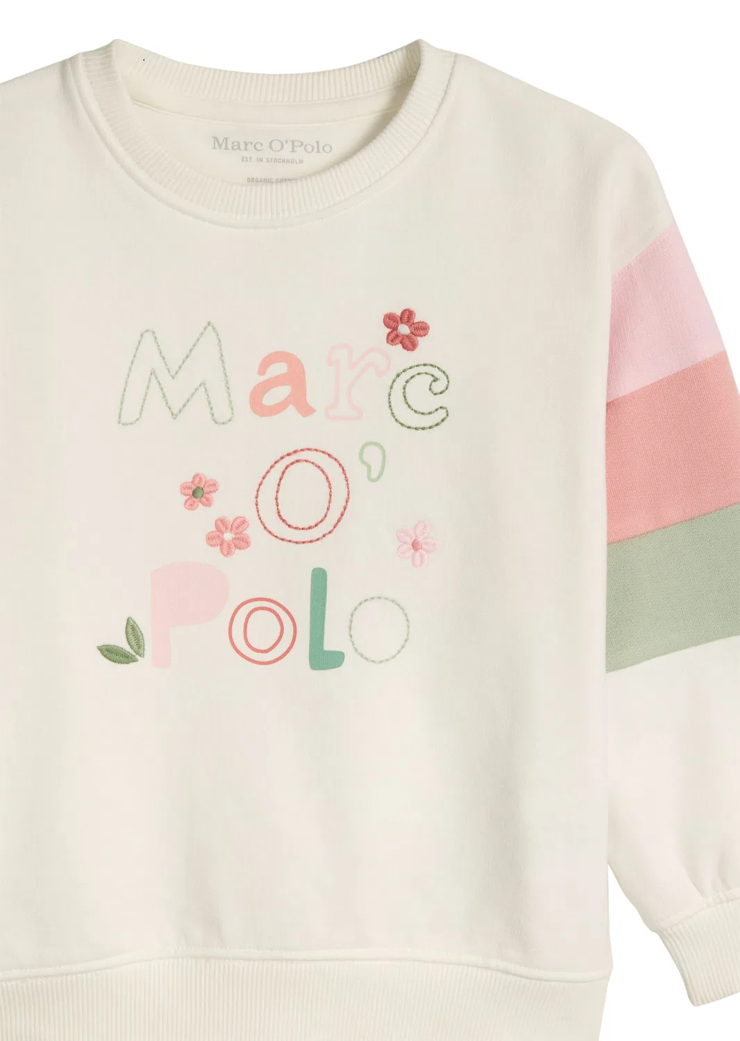 Свитшот детский из органического хлопка Marc O'Polo, белый — фото 3