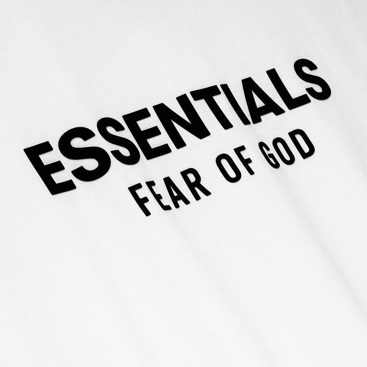 Футболка Fear of God Essentials Classic Fit T-Shirt 'Bright White', белый — фото 3