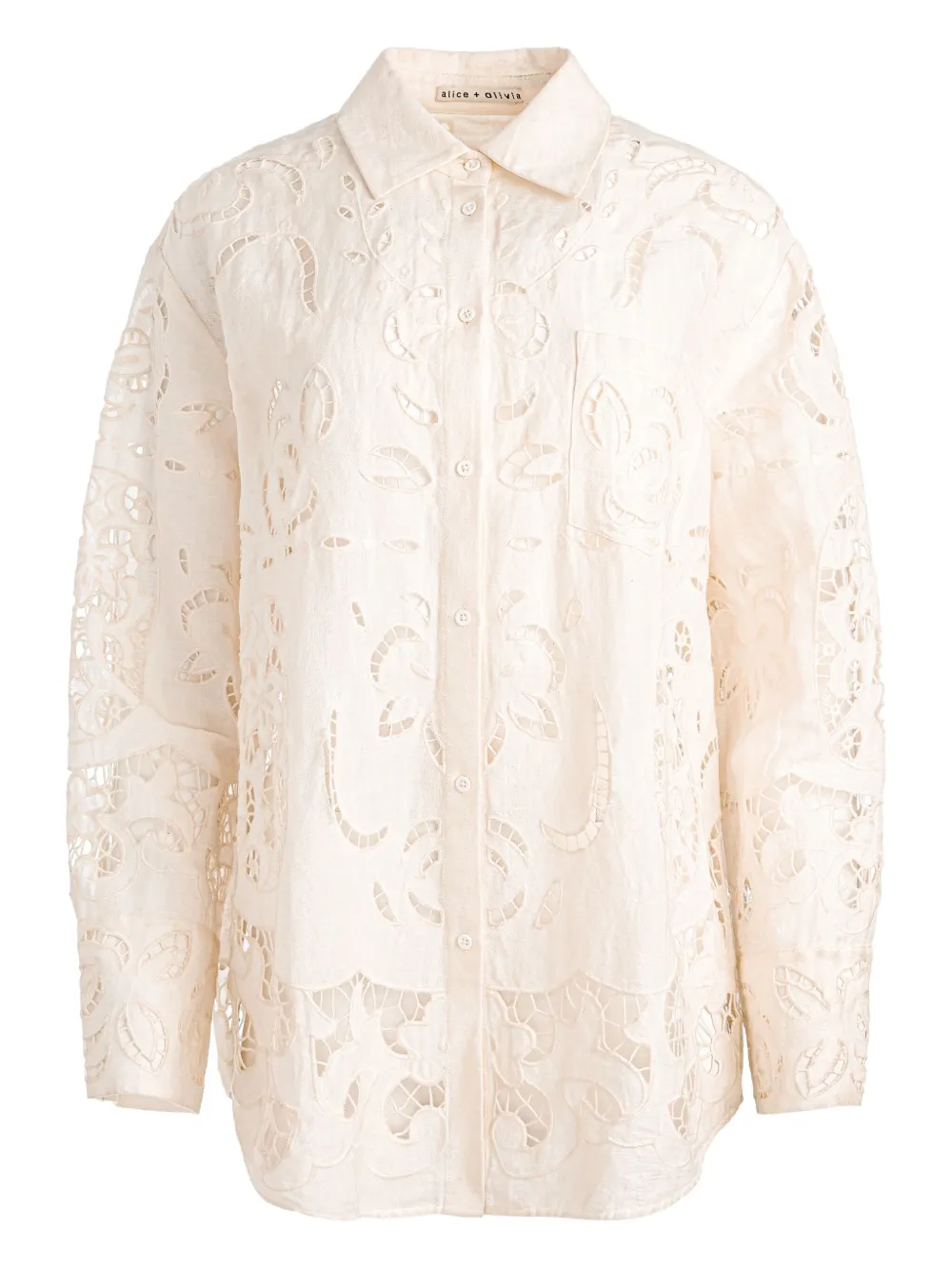 

Рубашка Finely Alice + Olivia, нейтральный