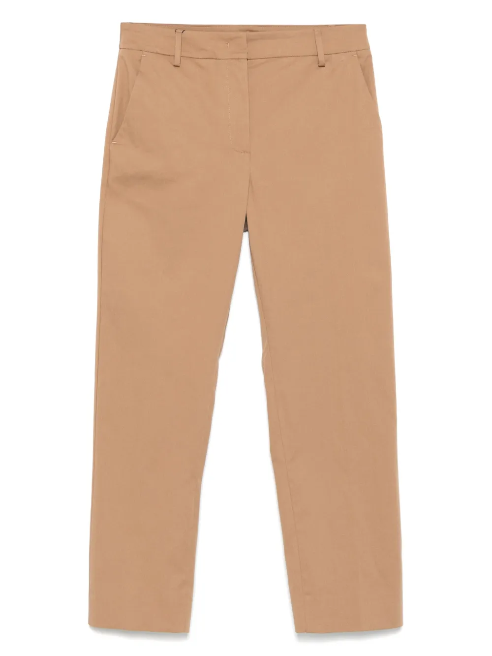 

Брюки из эластичного хлопка Weekend Max Mara, коричневый