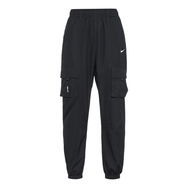 

Брюки men's air casual woven black long pants/trousers Nike, черный
