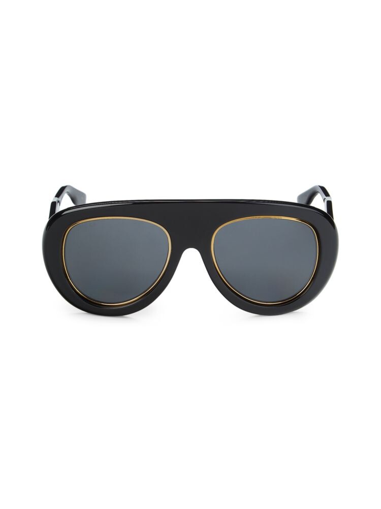 

Круглые солнцезащитные очки-авиаторы 54MM Gucci, черный