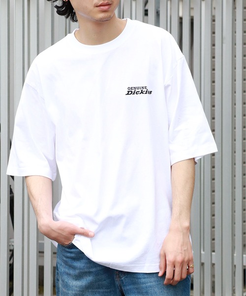 

Футболка с вышитым логотипом, свободного кроя Dickies, белый