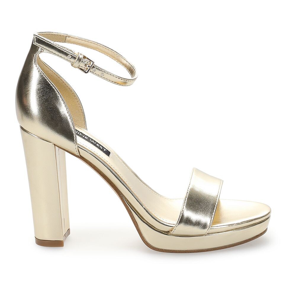 Женские классические сандалии на платформе Nine West Elope, цвет Black Patent — фото 2