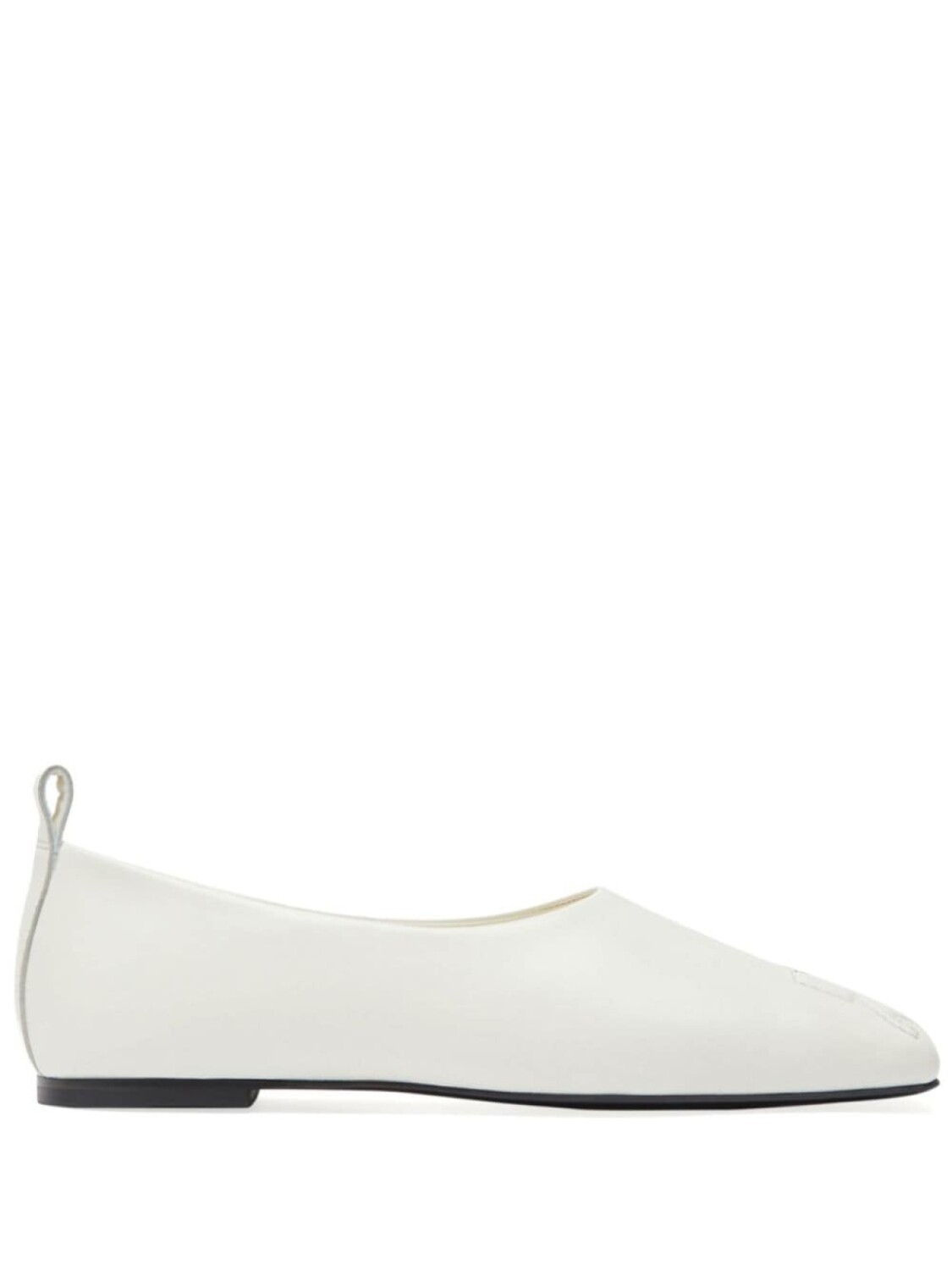 Courrèges кожаные лоферы, белый