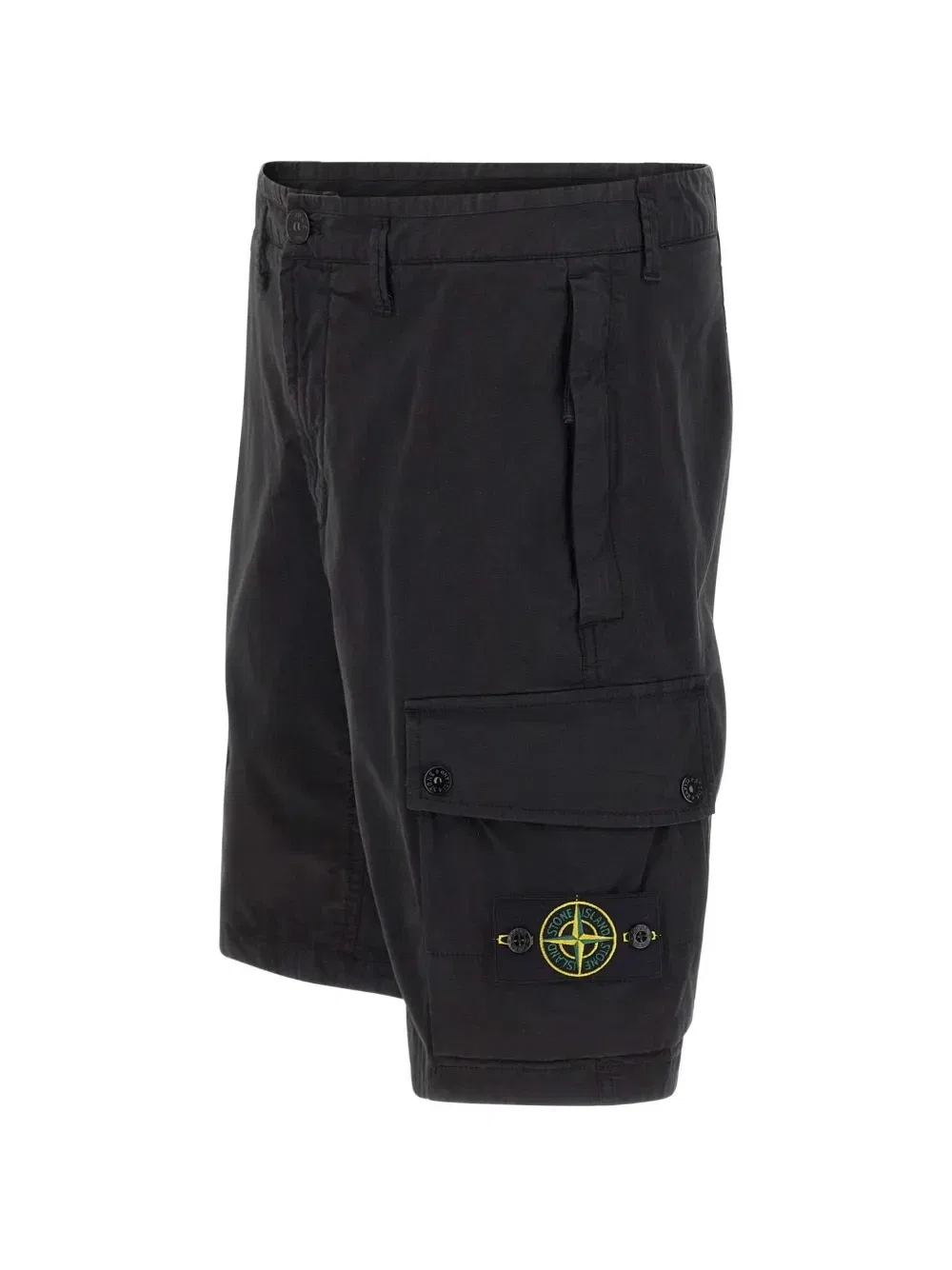 Карго-шорты с нашивкой в виде компаса Stone Island, черный — фото 4
