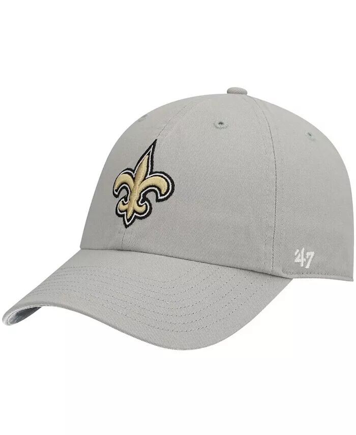 

Мужская серая регулируемая шапка New Orleans Saints Clean Up '47 Brand
