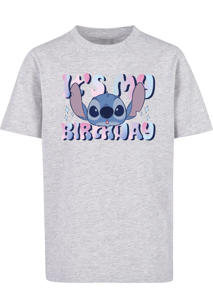 

Рубашка ABSOLUTE CULT Lilo and Stitch - My Birthday, пятнистый серый