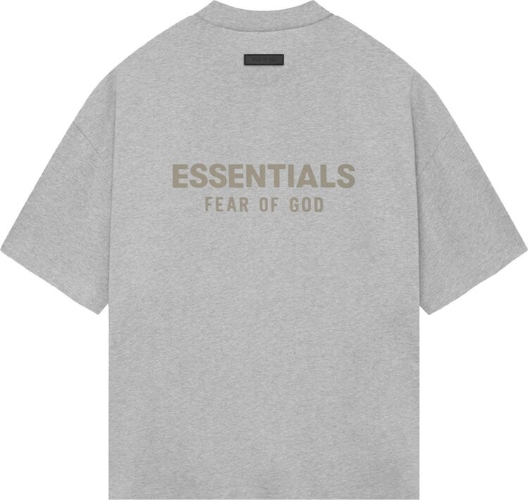 Футболка Fear of God Essentials V Neck  'Light Heather Grey', серый — фото 2