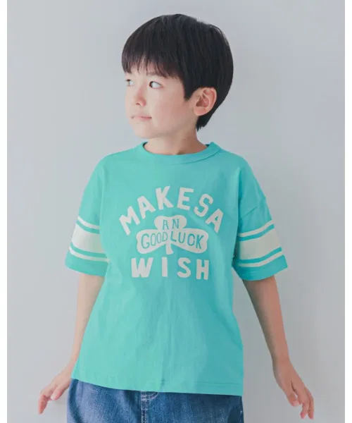 Детская футболка с принтом 2nd WISH, синяя