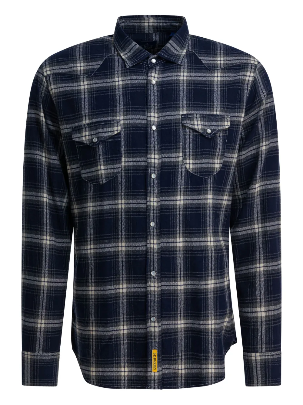

Рубашка в клетку с карманами B.D. Baggies, синий