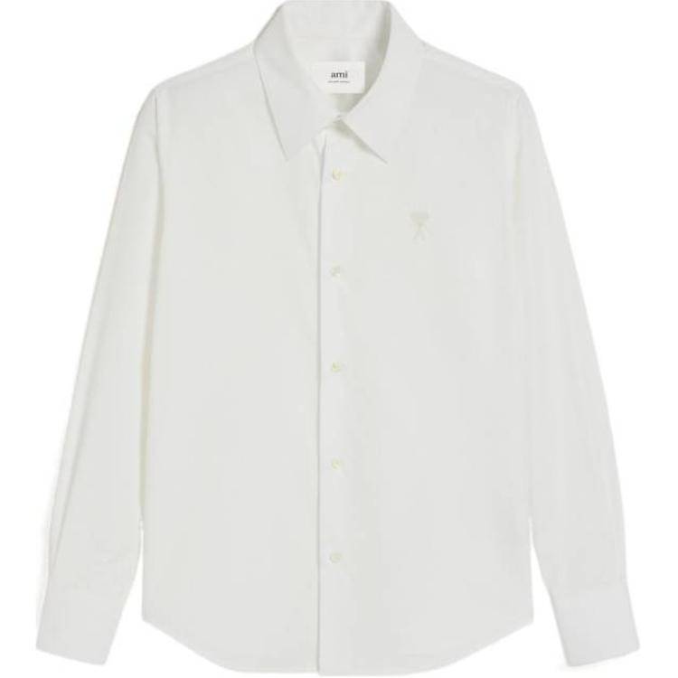 

Футболка Ami De Coeur из хлопка AMIPARIS, белая