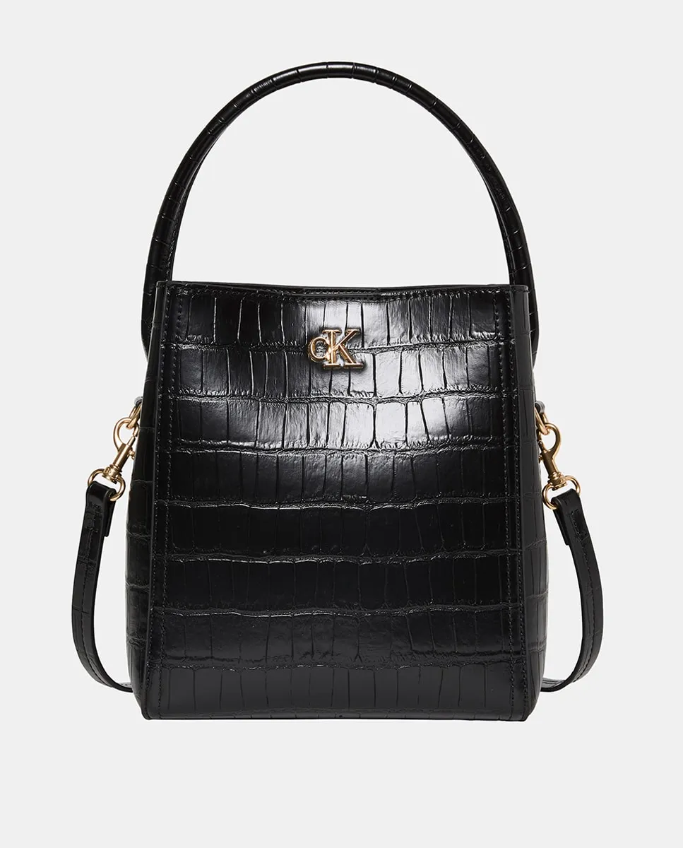 

Сумка-корзина с двойной ручкой Calvin Klein, черный