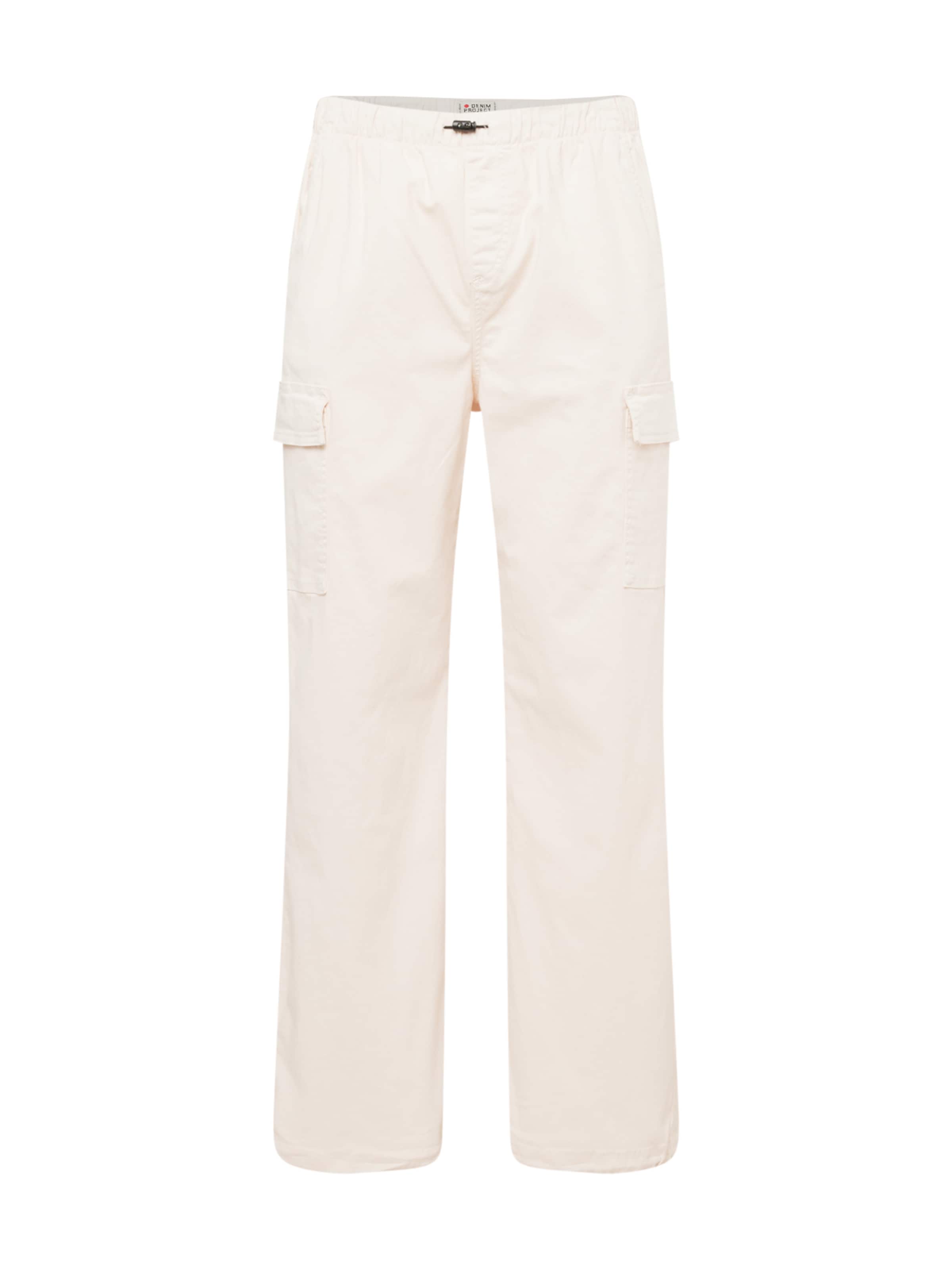 

Denim Project Широкие карго-брюки в цвете Off White