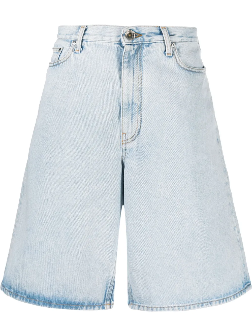 

Джинсовые шорты с логотипом Single Arrow OFF-WHITE, синий