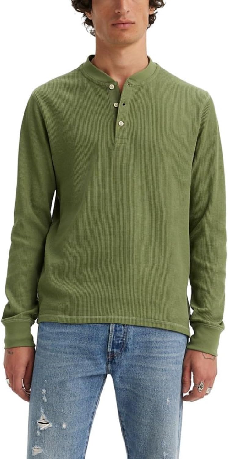 

Мужская термокуртка Levi's с длинным рукавом и тремя пуговицами, Bluish Olive