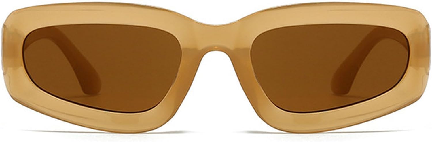 

Ретро-солнцезащитные очки «кошачий глаз» для женщин, модные квадратные солнцезащитные очки в винтажном стиле, маленькая оправа, солнцезащитные очки в стиле 90-х, защита от УФ-излучения mincl, Brown