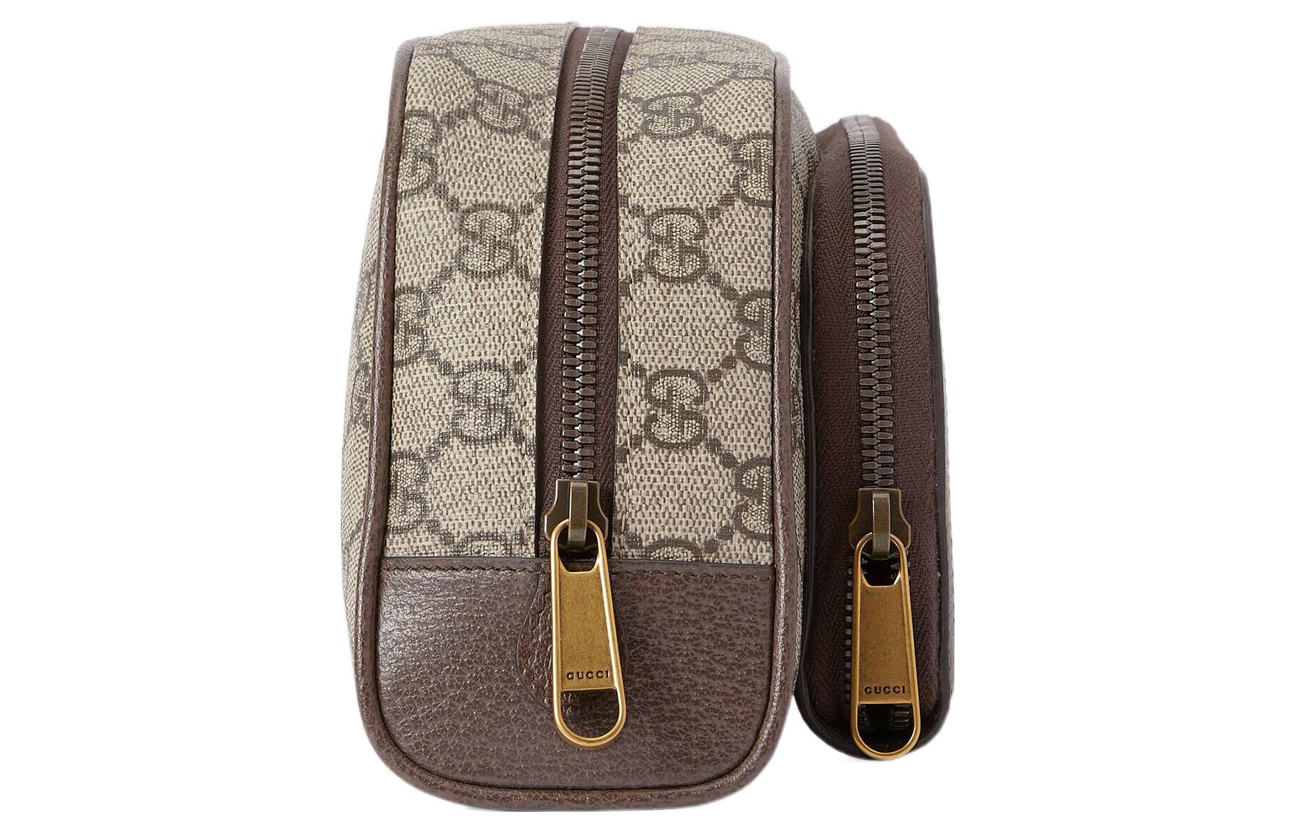 GUCCI Косметичка Ophidia из холста с кожаной окантовкой — фото 4