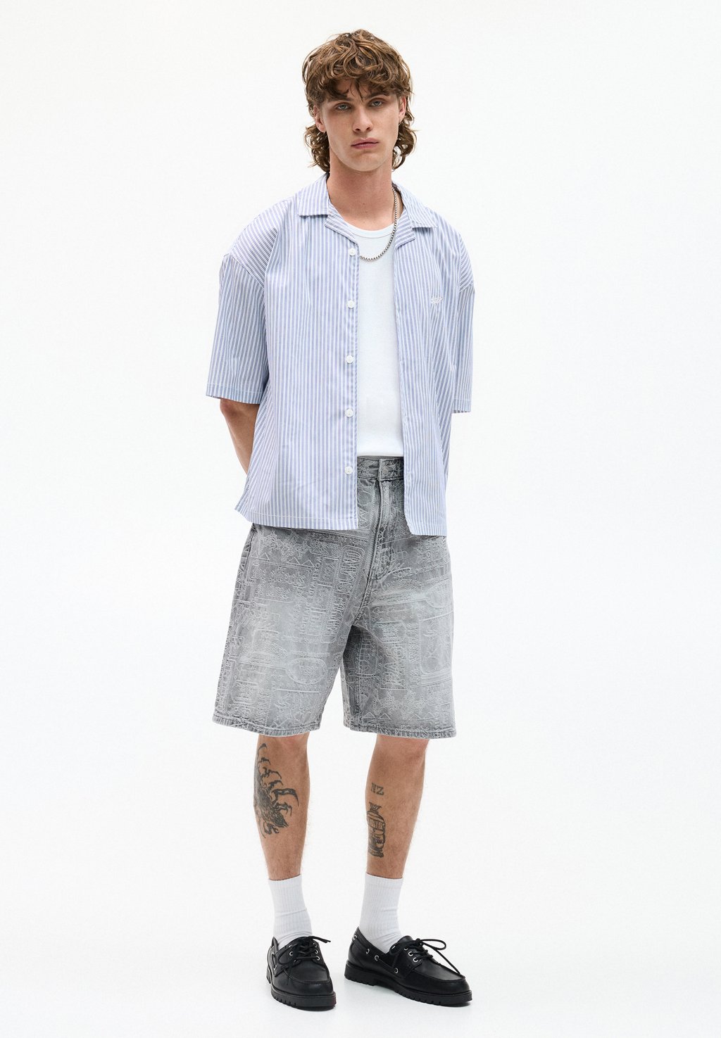 

Рубашка PULL&BEAR, синий