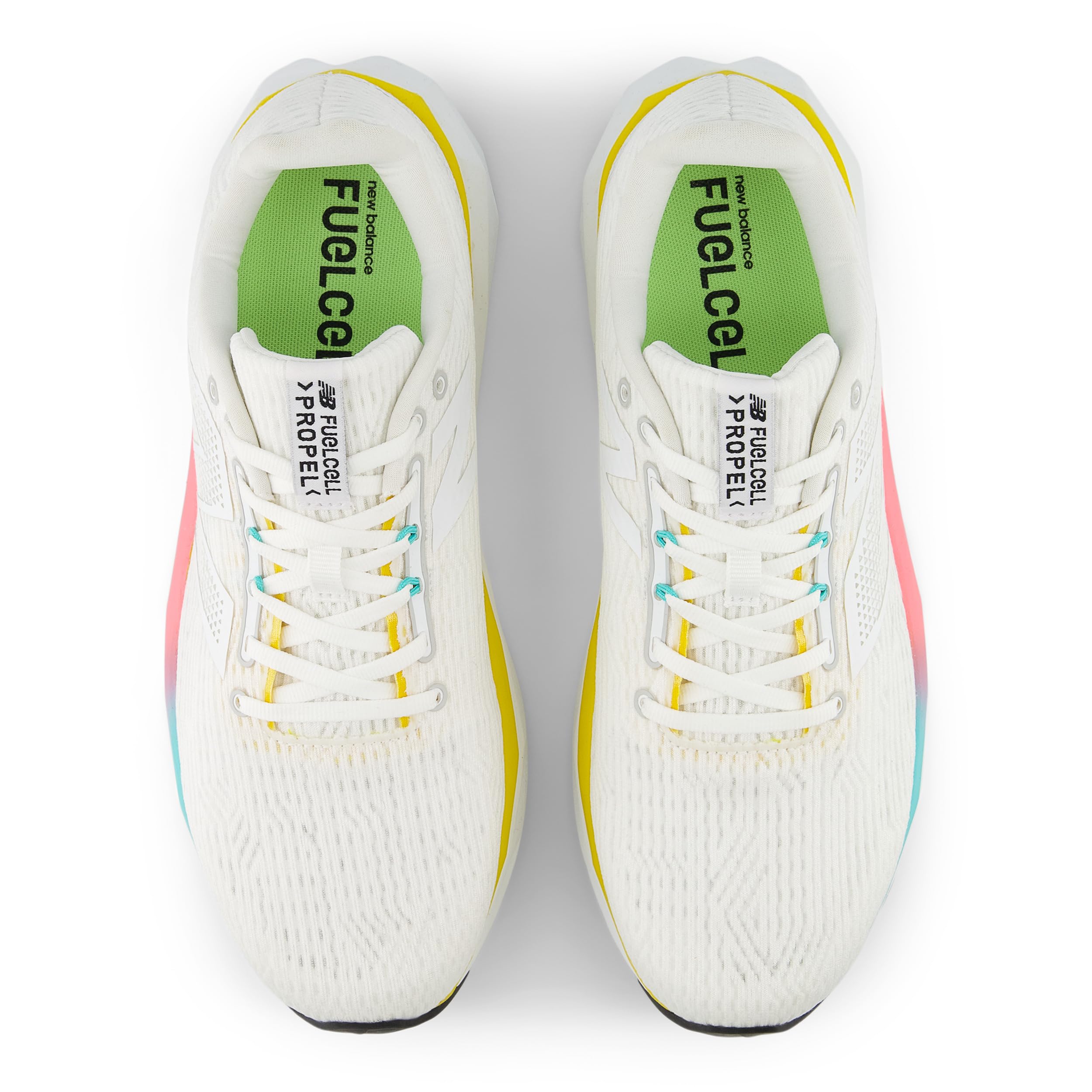 Кроссовки New Balance Fuelcell Propel V5, White/Ginger Lemon — фото 2