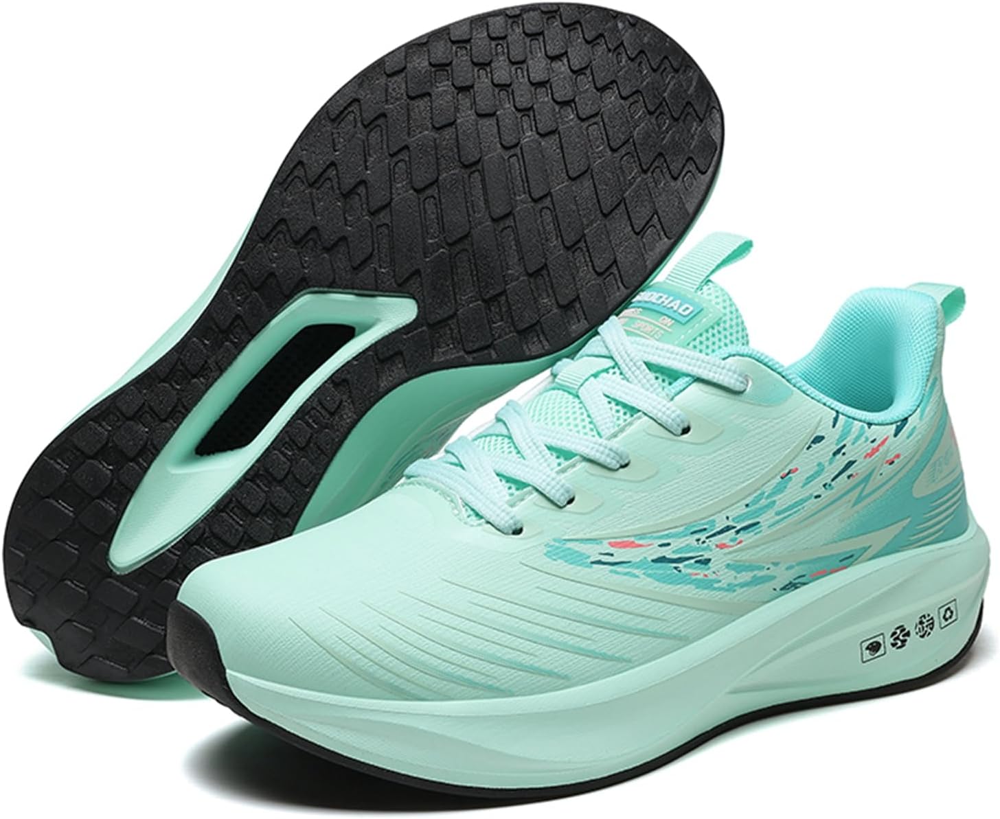 

Мужские спортивные кроссовки с круглым носком, шнуровкой, толстой подошвой, легкие и стильные, с сетчатой средней частью и амортизирующей подошвой, подходят для ежедневных прогулок, занятий в тренажерном зале и стадионе Qaoterod, зеленый