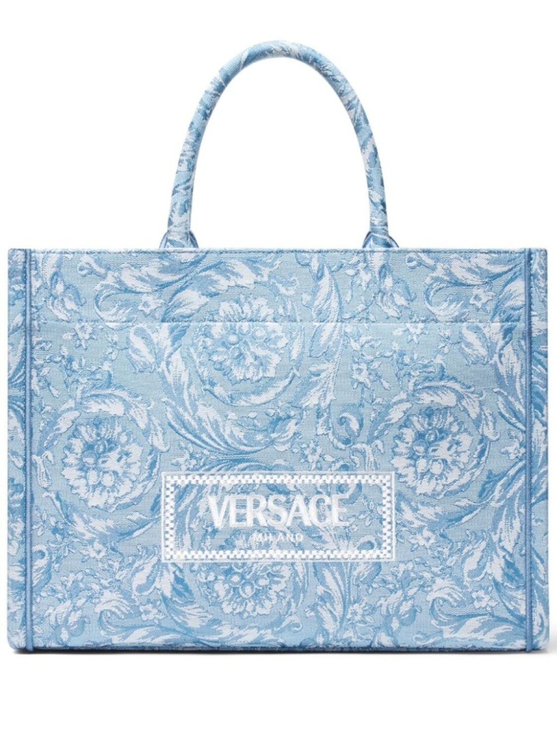 

Сумка-тоут Versace Barocco Athena, синий