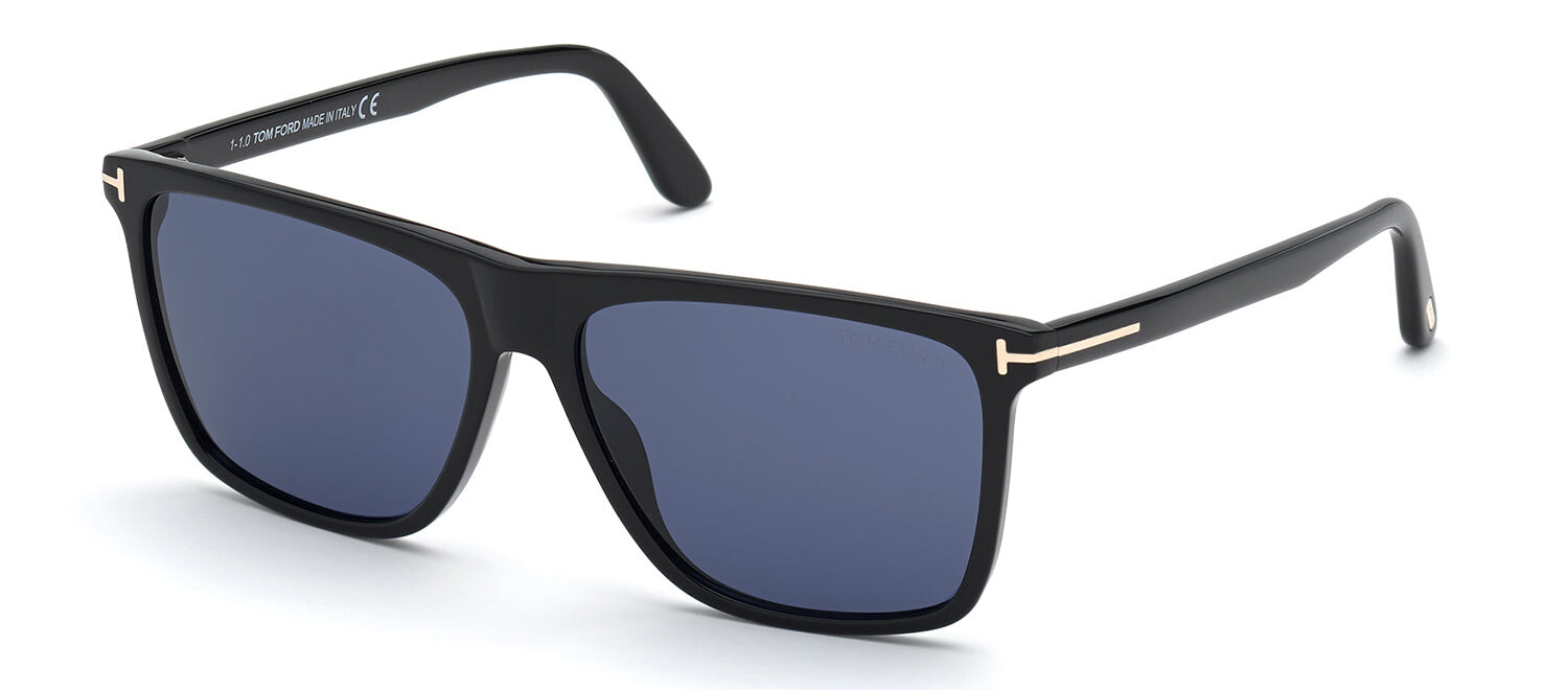 

Солнцезащитные очки Tom Ford Fletcher FT0832 M 01V с плоской верхушкой, мультиколор