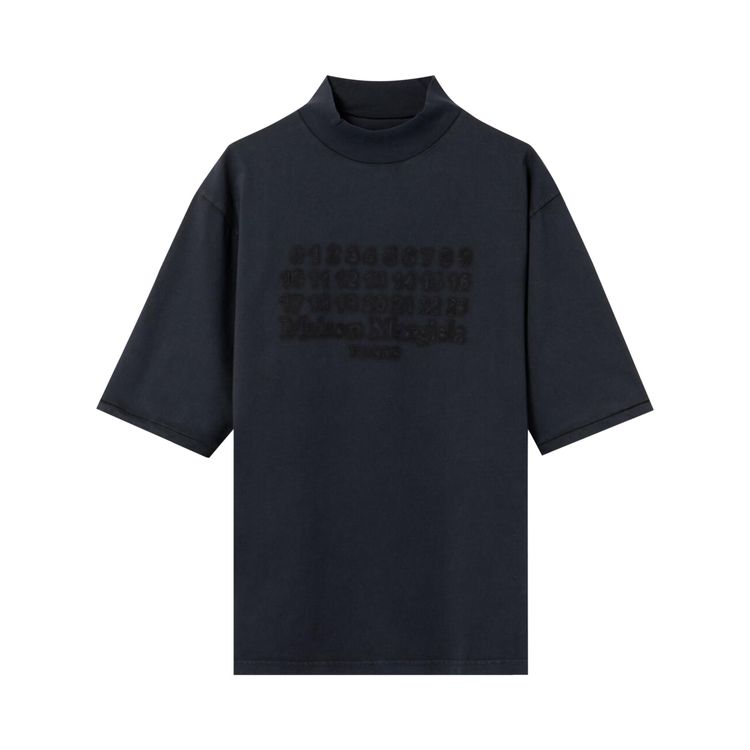 

Рубашка Maison Margiela Mock Neck Shirt Navy, синий