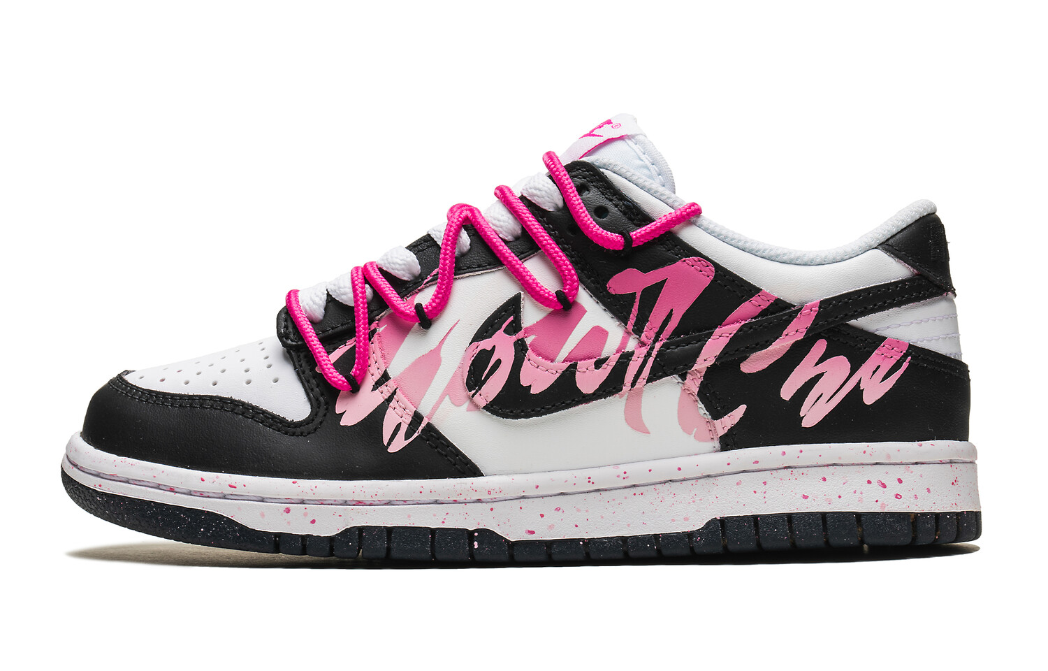 

Кроссовки Nike Dunk Skateboard Shoes Women's Low-Top Pink, черный