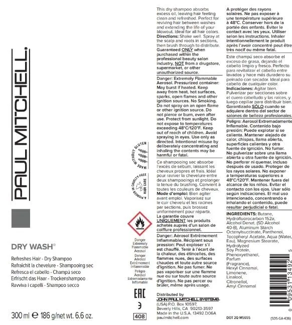 Сухой шампунь Paul Mitchell Dry Wash, освежает все типы волос, 6,6 унций. — фото 4