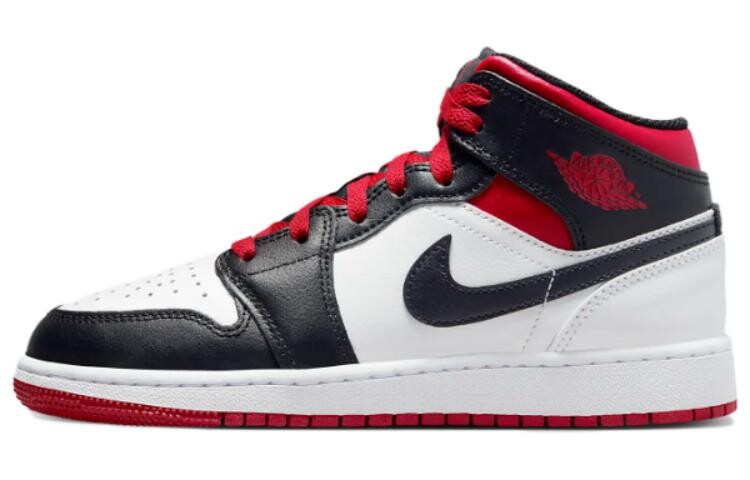 

Кроссовки Jordan 1 Mid Gym Red Black Toe GS