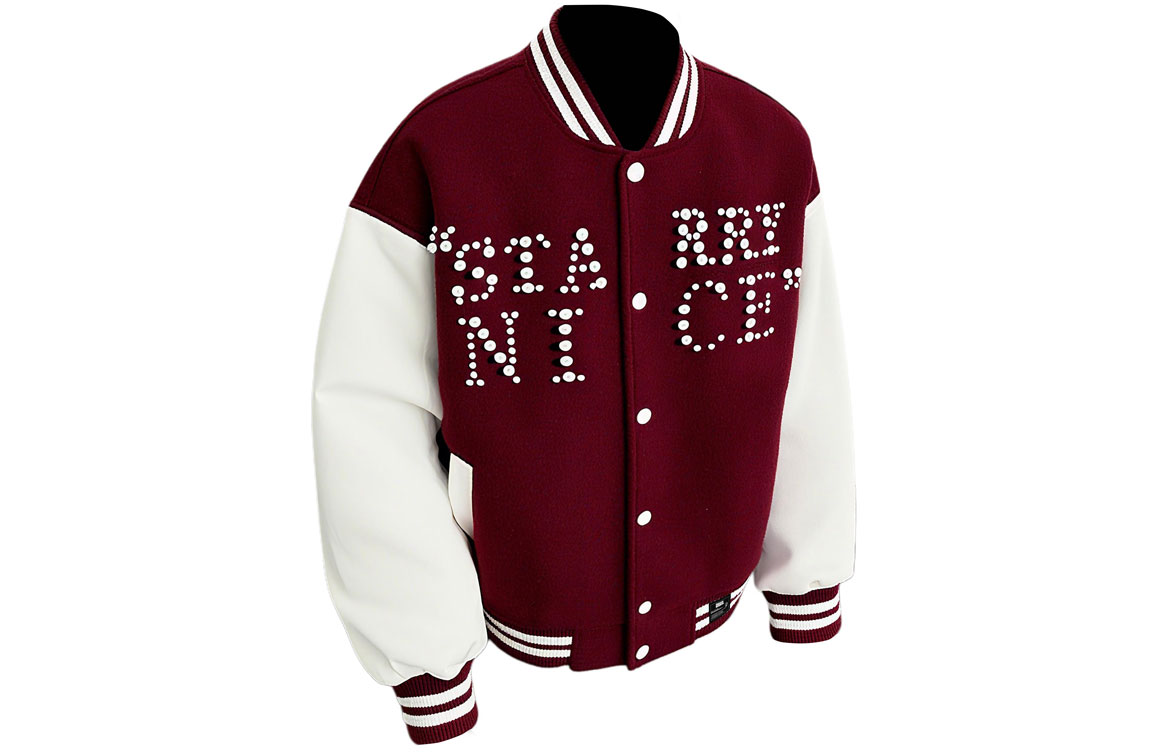

Куртка Unisex Baseball Collar Moderate ZIAREL, maroon[removable logo]