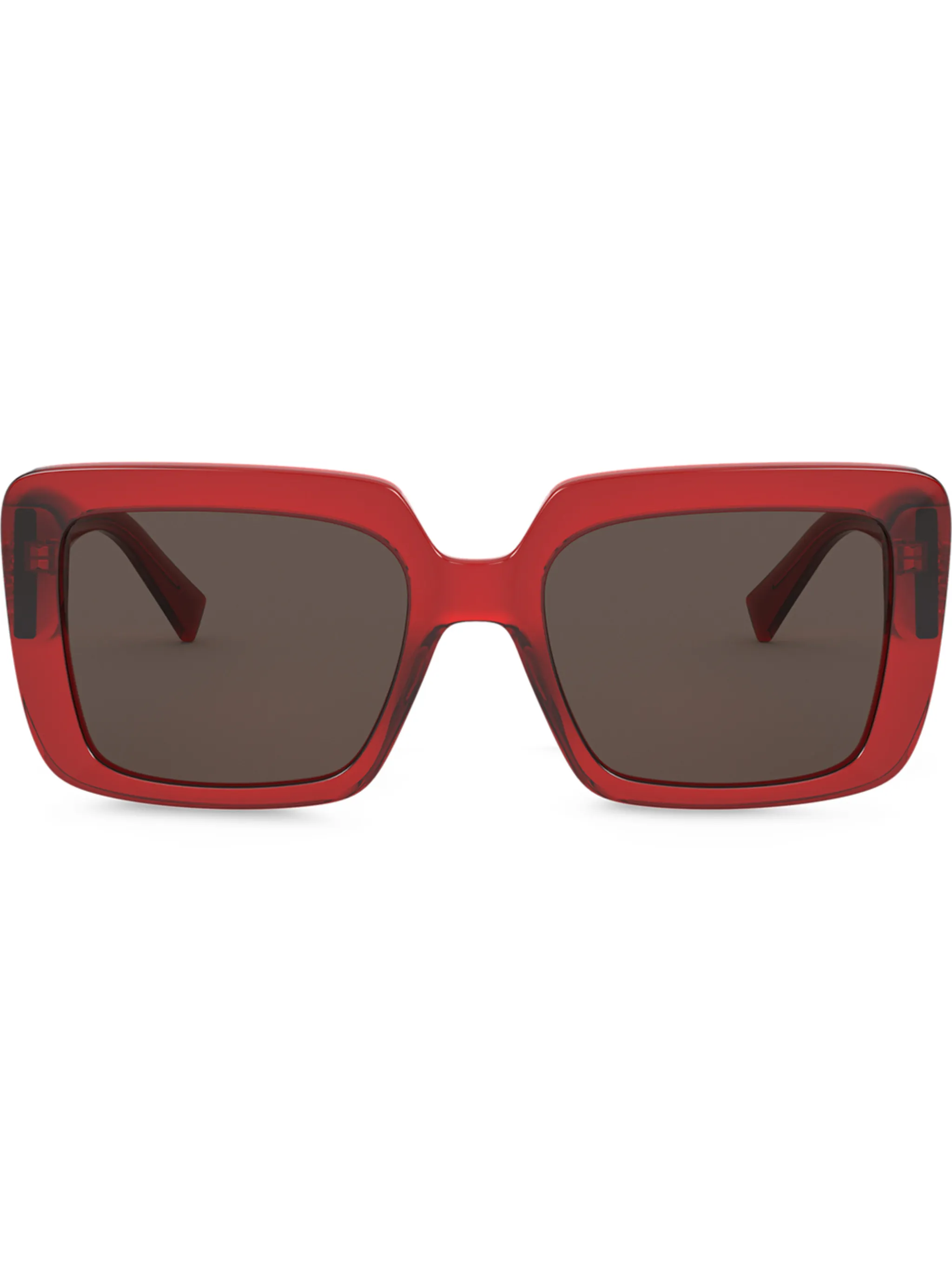 

Солнцезащитные очки в квадратной оправе Versace Eyewear, красный