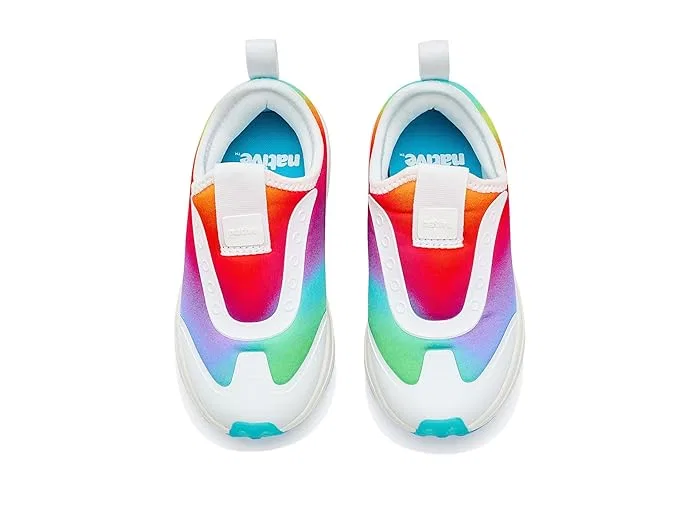 Кроссовки детские Robbie Dash Print Native Shoes Kids, Shell White/Shell White/Rainbow — фото 3