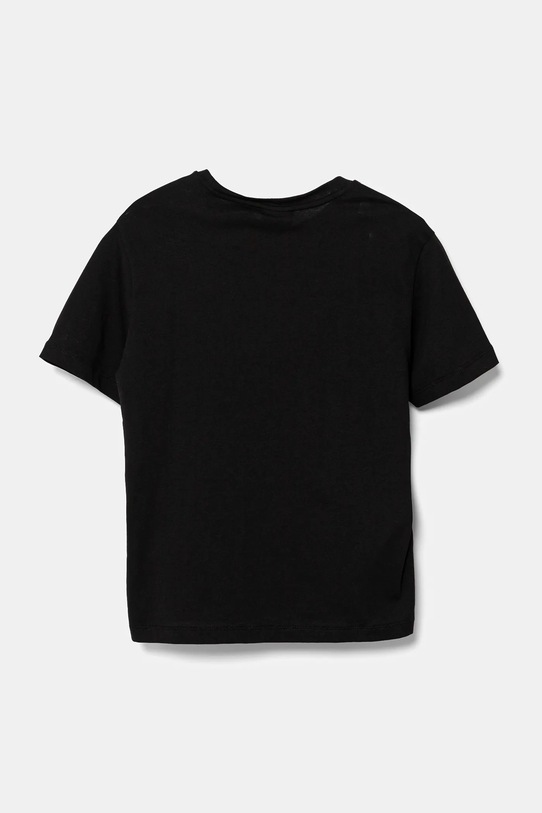 Детская хлопковая футболка Ea7 Emporio Armani, черный — фото 2