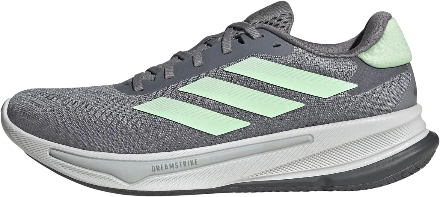 Мужские беговые кроссовки Adidas Supernova Ease, Grey Three Semi Green Spark Dash Grey