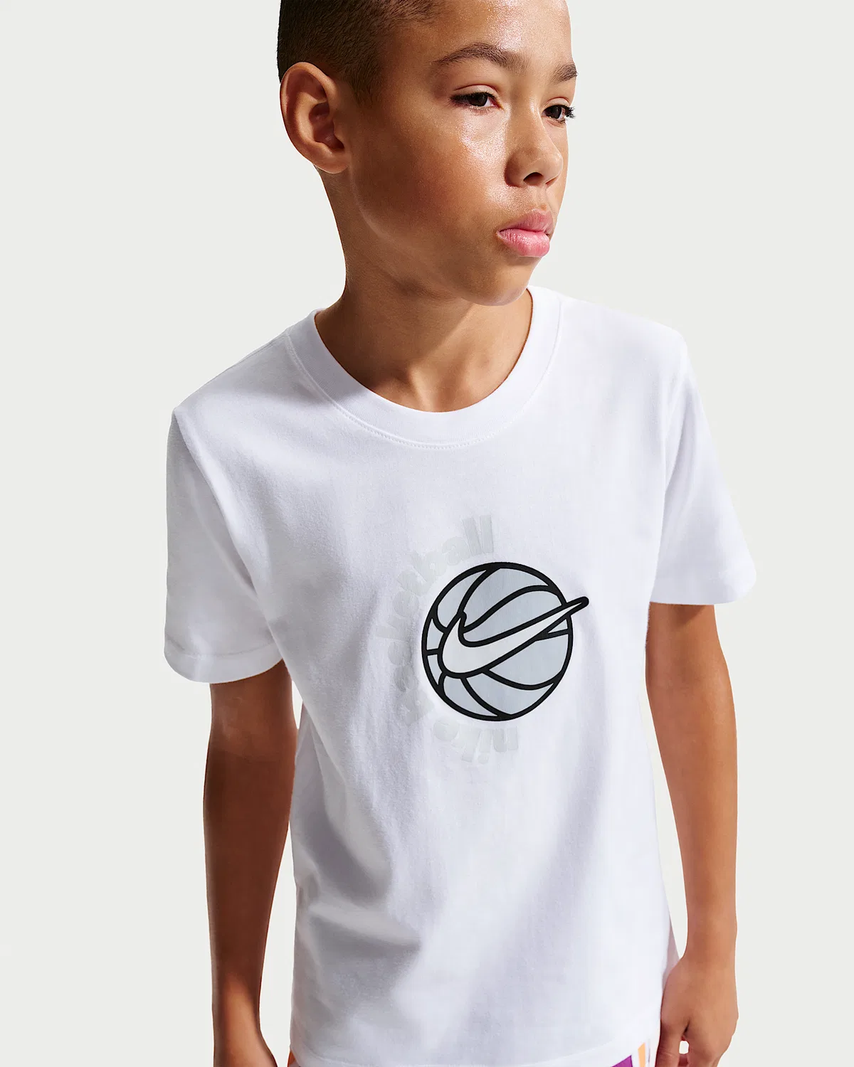 Детская футболка Nike Basketball, White — фото 3