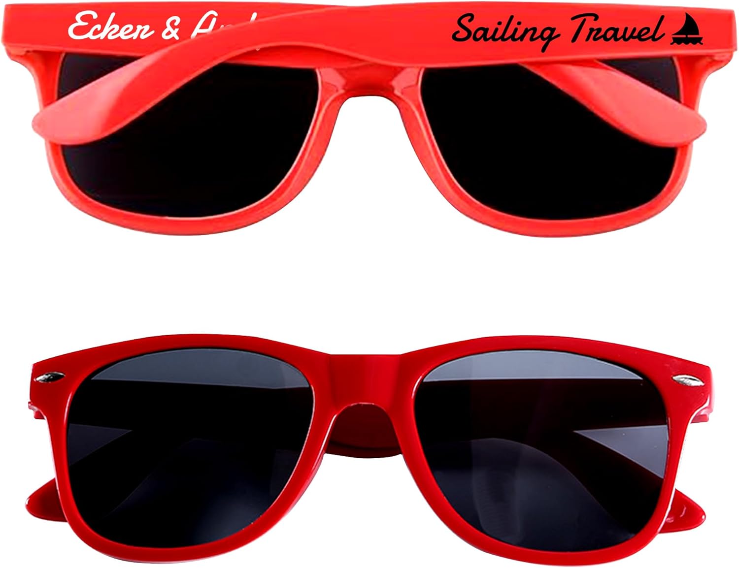 

Солнцезащитные очки на заказ оптом, солнцезащитные очки для вечеринок, двухцветная печать, персонализированные солнцезащитные очки для взрослых, солнцезащитные очки на заказ, свадебный подарок DFDG, Red