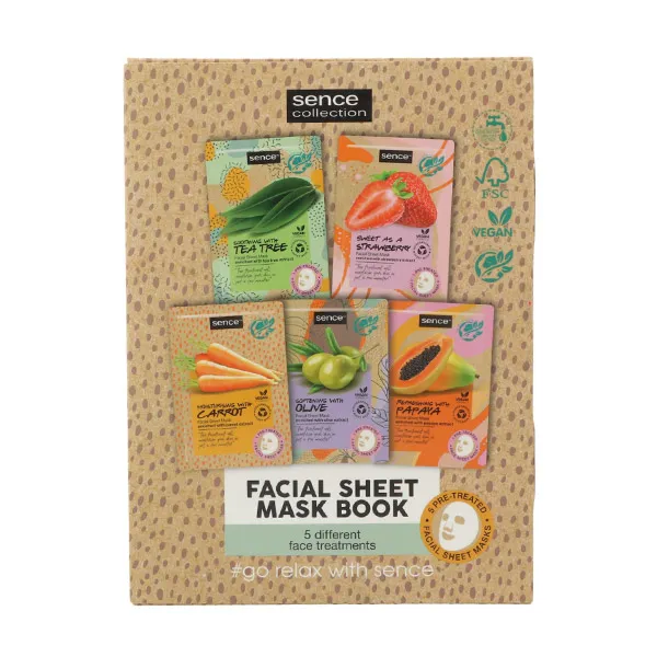 

Набор из 5 масок для лица Libro Planet Love Sence Beauty, 5 UD