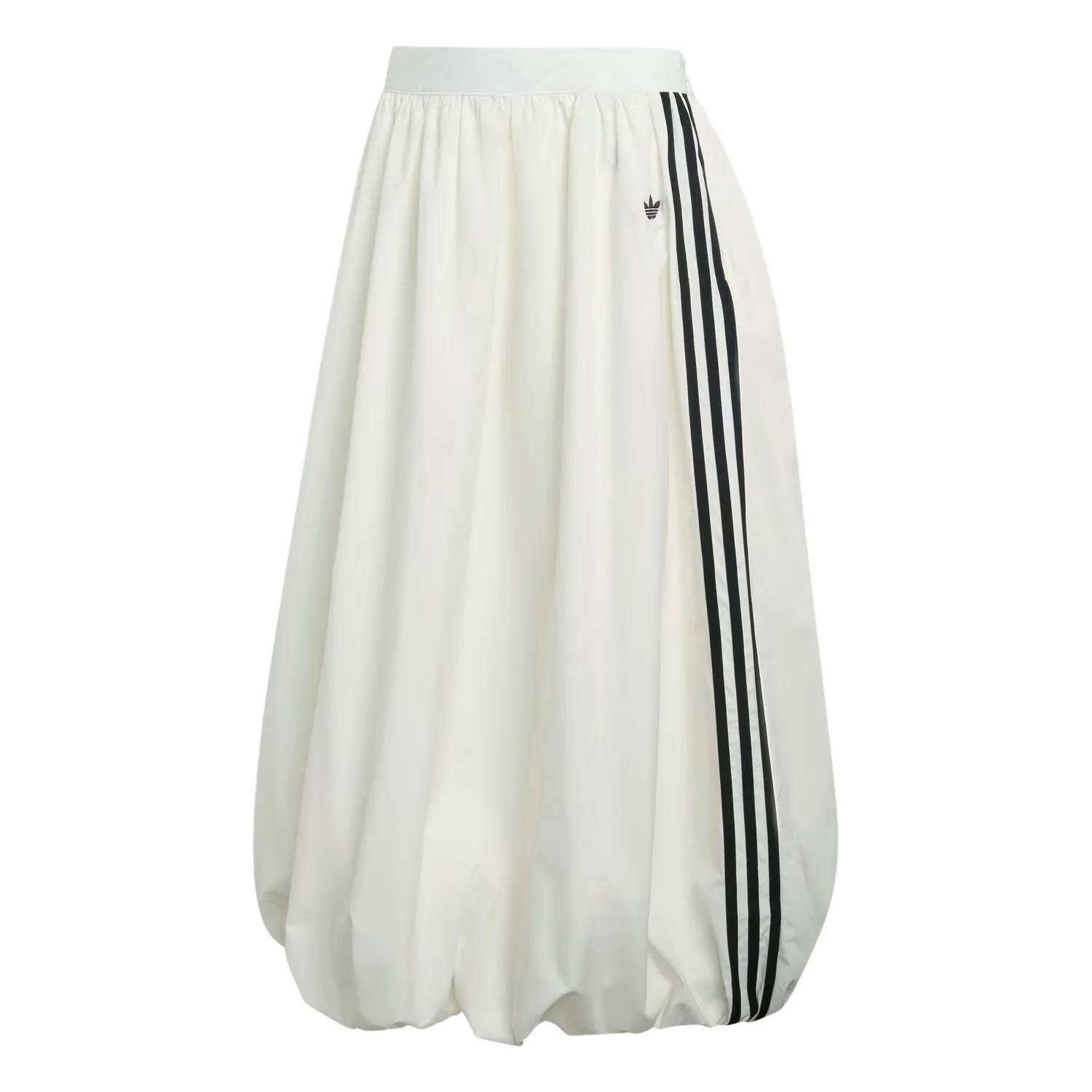 Баллонная полосатая длинная юбка Adidas Originals, экрю